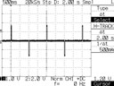 Osciloscope view in an oridinal oscillation board